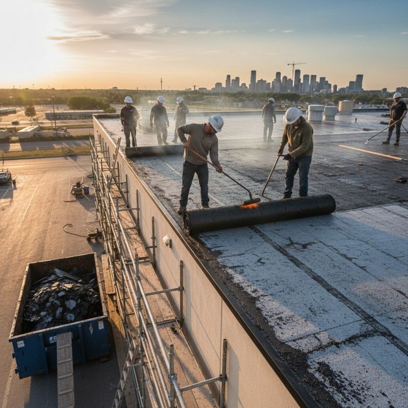 Tar Roof Repair detail